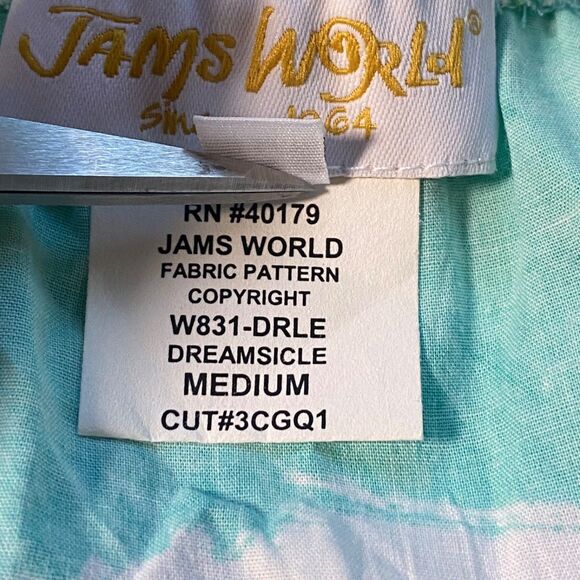 Jams World Dreamcicle Fleur Floral Print Skirt Size M Rayon Made in Hawaii Boho - Picture 4 of 9